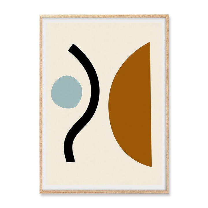 Boho Modern Abstract Geometric Graphic Texture - Canvas Wall Art Print | Bowlift