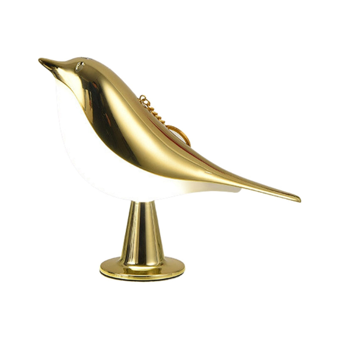 BowLift | Modern Wood LED Table Lamp Bird Design