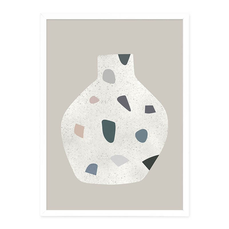 Modern Neutral Abstract Line Art  - Canvas Wall Art Print | Bowlift