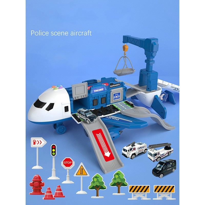 BowLift | SkyExplorer Airplane Playset – 20-piece Roleplay & Building Set for Children