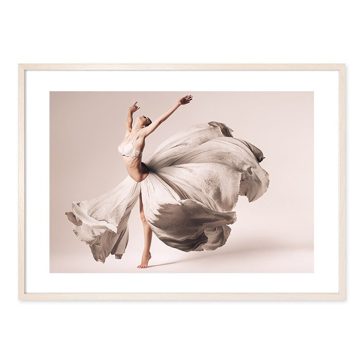 Bohemian Style Blush Flower Petal - Canvas Wall Art Print | Bowlift
