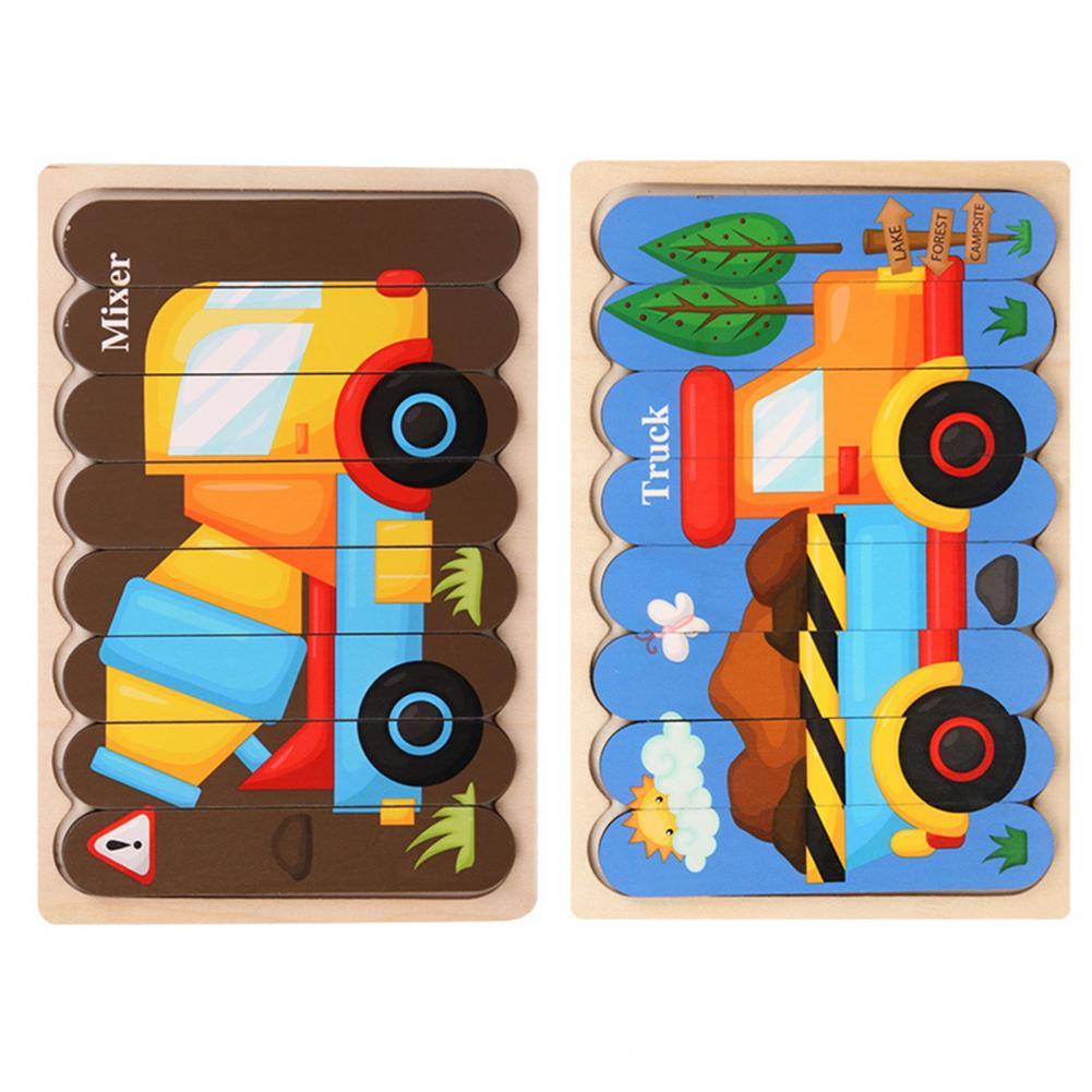 BowLift | Ecotoys Wooden 3D Vehicle & Fruit Puzzles | Educational Toys for Creative Kids - Learn and Play with Puzzles for Your Child