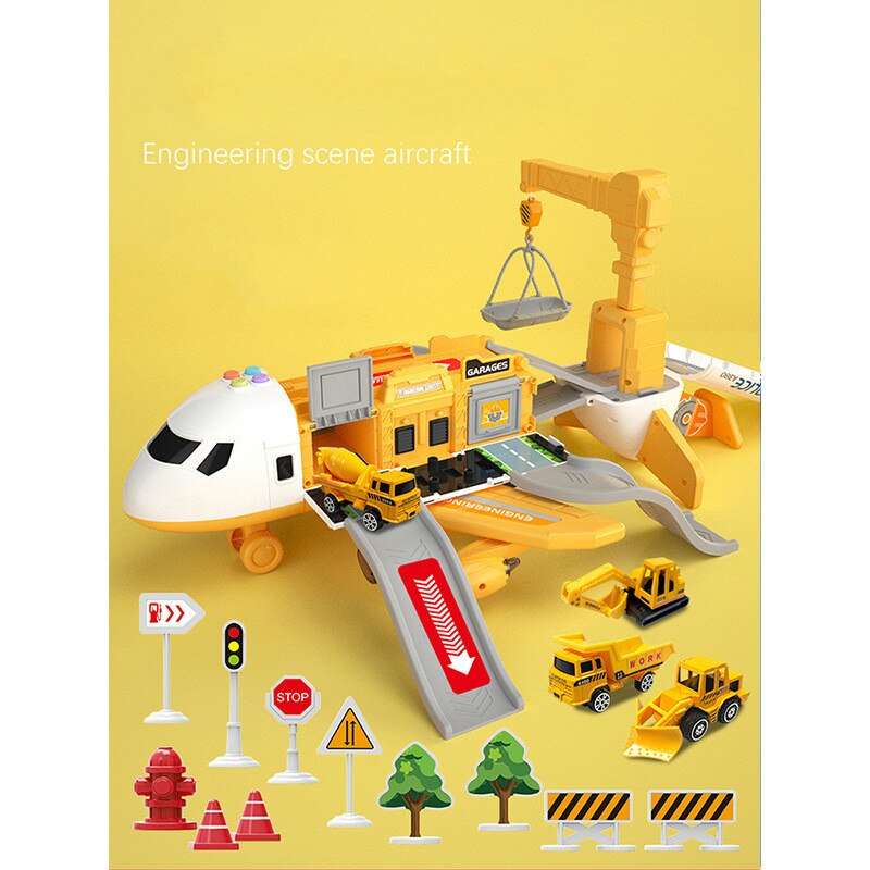 BowLift | SkyExplorer Airplane Playset – 20-piece Roleplay & Building Set for Children