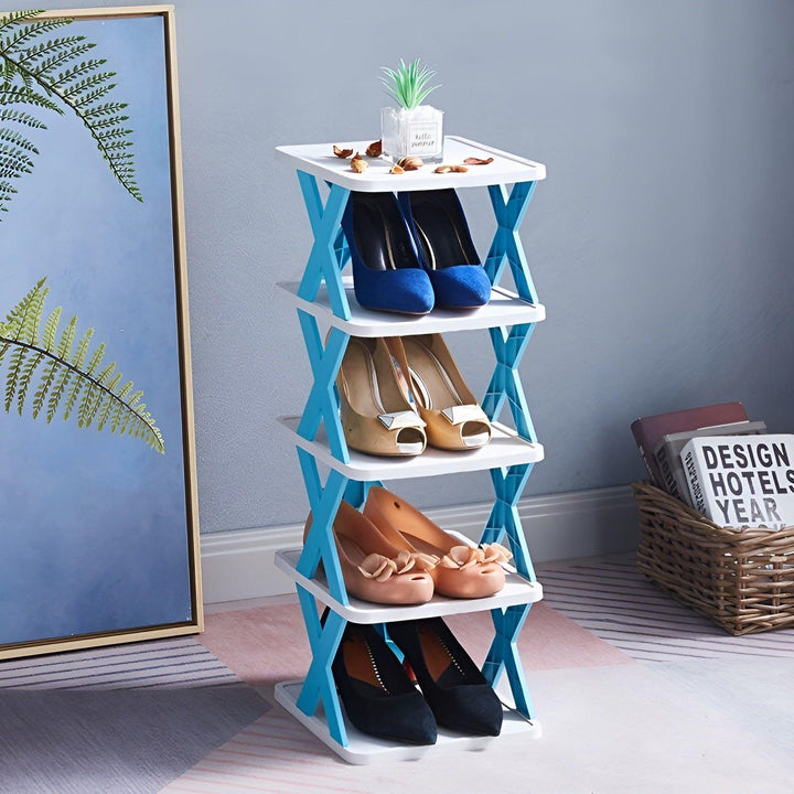 FlexiRack Shoe Organizer - Multifunctional Multi-layer Folding Shoe Rack | Bowlift
