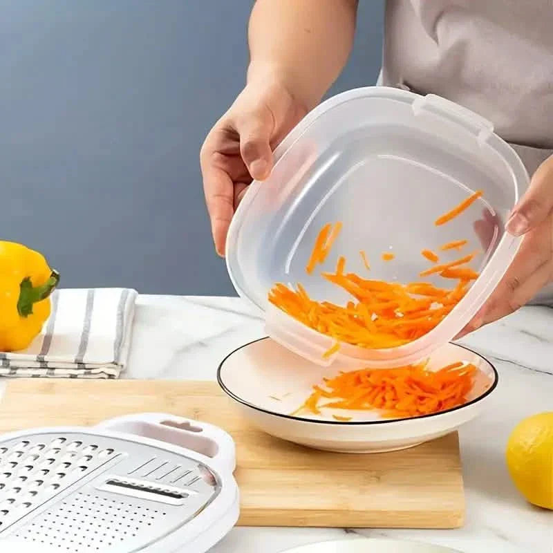 BowLift | Vegetable slicer with lid and draining basket