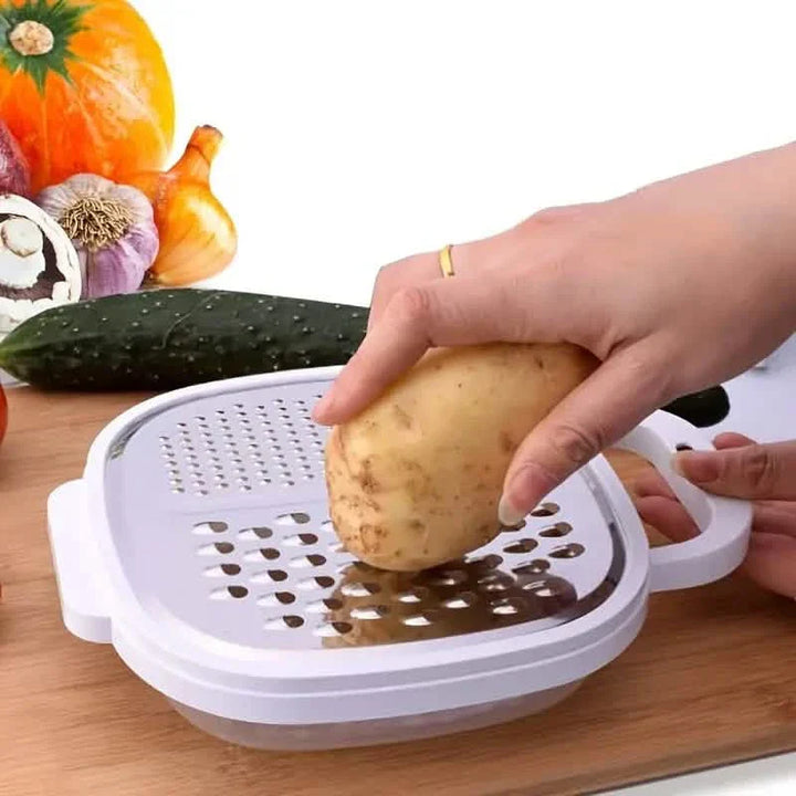 BowLift | Vegetable slicer with lid and draining basket