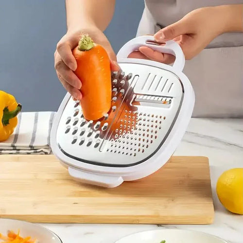 BowLift | Vegetable slicer with lid and draining basket