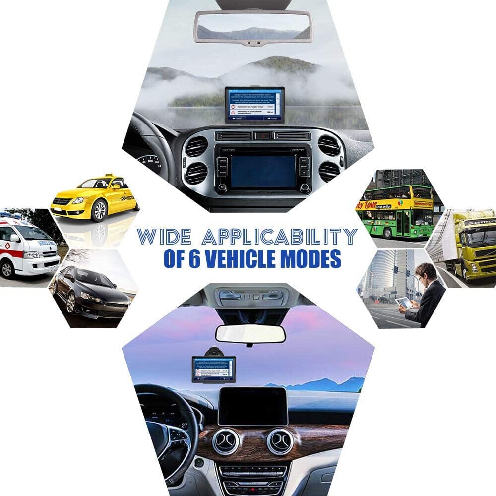 BowLift | 7" GPS Navigation System | Upgraded with Live Traffic Updates & Pre-Loaded UK & EU Maps for Cars and Trucks