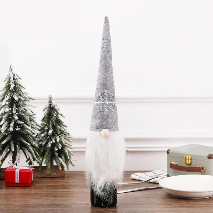 BowLift | Velvet Christmas Wine Bottle Covers – Stylish Dress Set for Festive Table Décor & Perfect Holiday Gifts