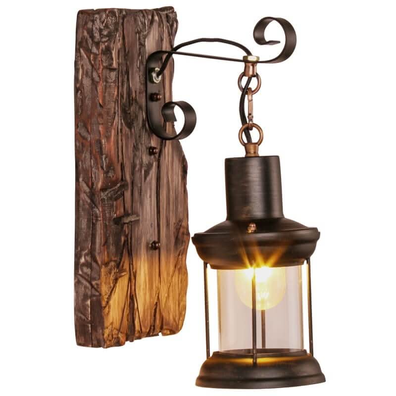 BowLift | Veritas Wall Lamp – Glass Cylinder with Wooden Base & Modern LED Design
