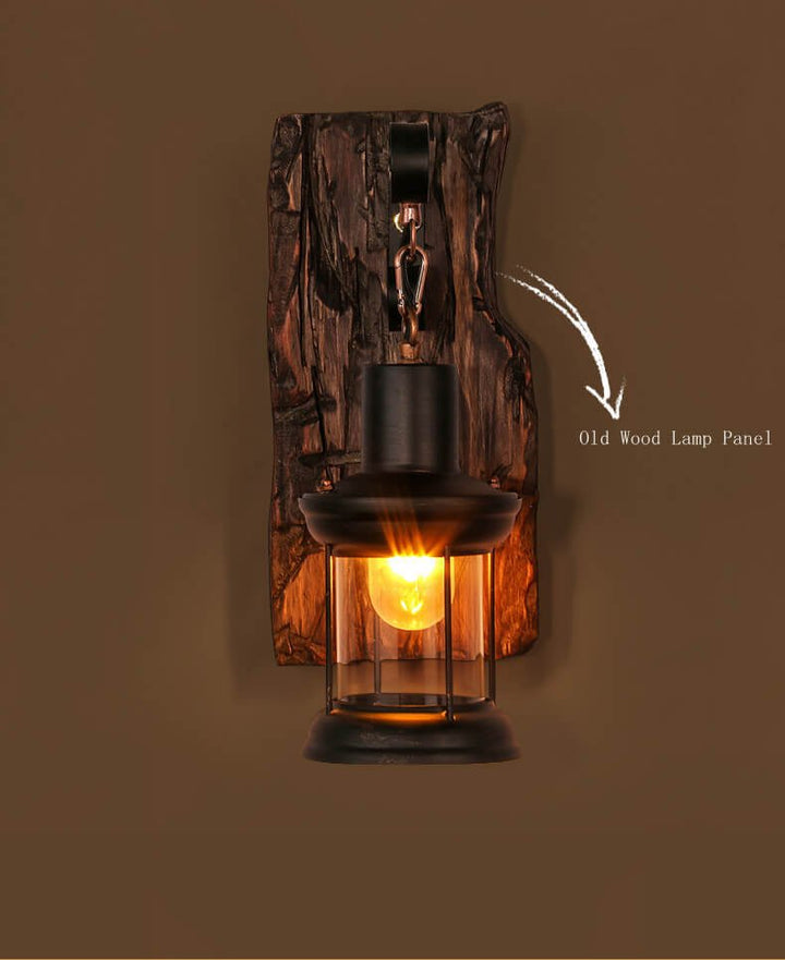BowLift | Veritas - Wall lamp including Wooden Base and Glass design