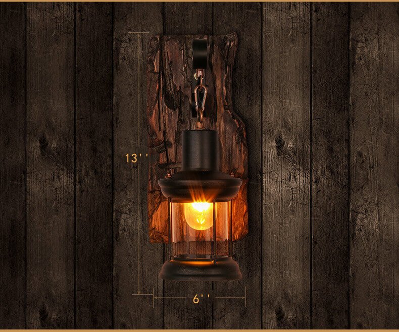 BowLift | Veritas - Wall lamp including Wooden Base and Glass design