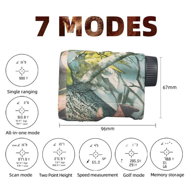 BowLift | Verniora Elite Hunting Range Finder | Precision laser distance measurer with angle compensation for hunting and golf