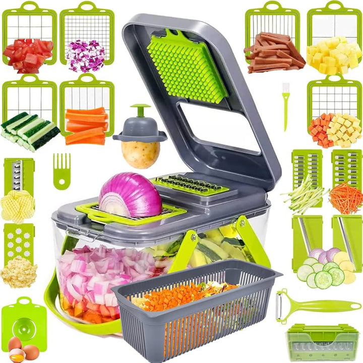 BowLift | Vegetable Chopper Stainless Steel Manual Dicer Set