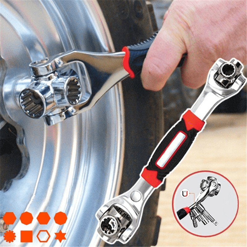 BowLift | SocketFlex 48 – Alloy Steel 48-in-1 Wrench for Quick Size Selection