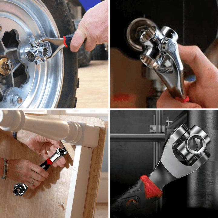 BowLift | SocketFlex 48 – Alloy Steel 48-in-1 Wrench for Quick Size Selection