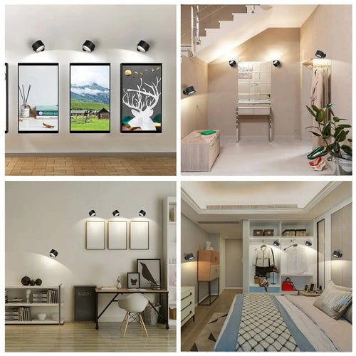 BowLift | Battery Operated Wall Light | Rechargeable, 360° Adjustable & Wireless for Modern Interiors