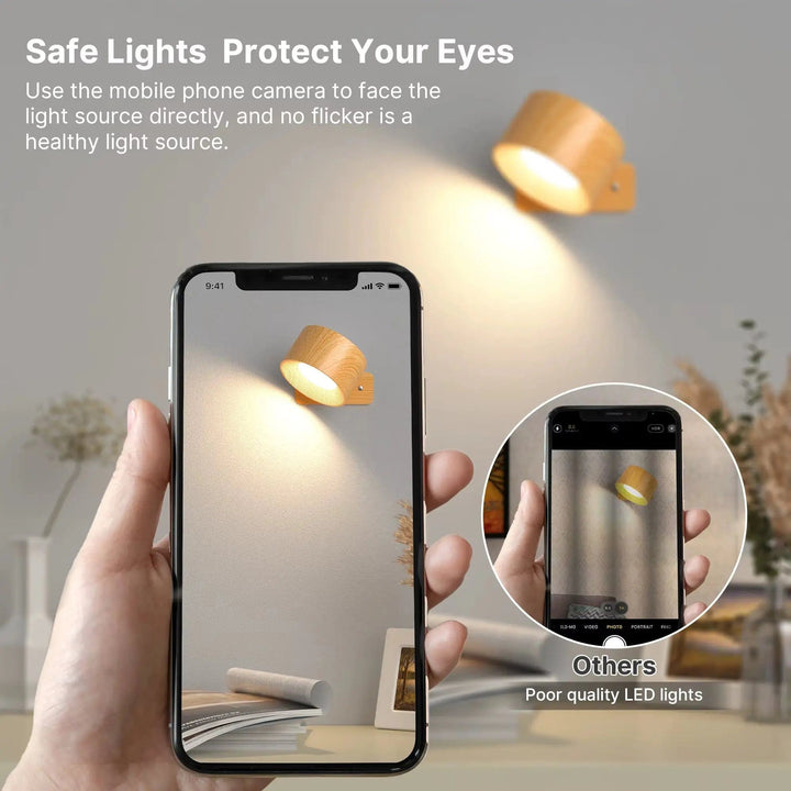 BowLift | Battery Operated Wall Light | Rechargeable, 360° Adjustable & Wireless for Modern Interiors