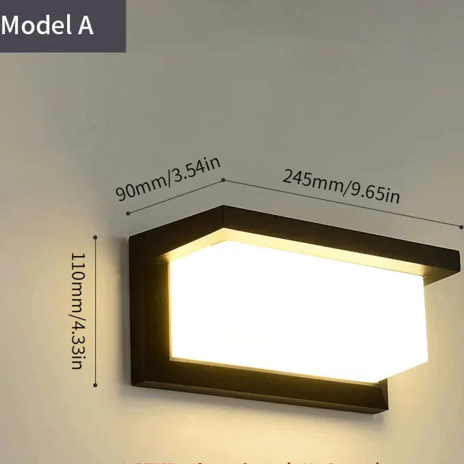 BowLift | LED Outdoor Wall Light | Waterproof, PIR Motion Sensor for Balconies, Porches & Gardens
