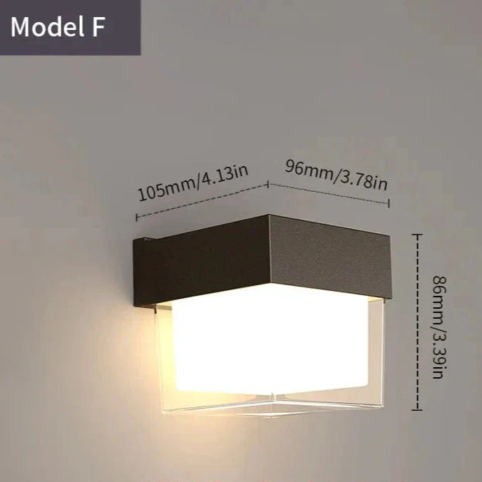 BowLift | LED Outdoor Wall Light | Waterproof, PIR Motion Sensor for Balconies, Porches & Gardens