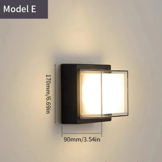 BowLift | LED Outdoor Wall Light | Waterproof, PIR Motion Sensor for Balconies, Porches & Gardens
