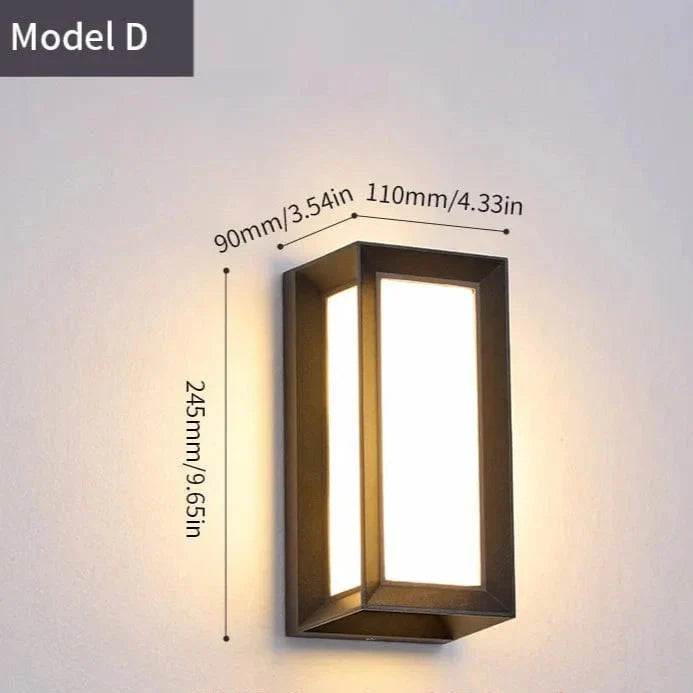 BowLift | LED Outdoor Wall Light | Waterproof, PIR Motion Sensor for Balconies, Porches & Gardens