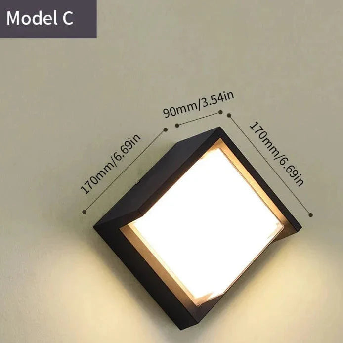 BowLift | LED Outdoor Wall Light | Waterproof, PIR Motion Sensor for Balconies, Porches & Gardens