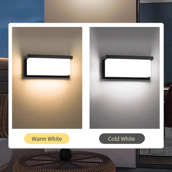BowLift | LED Outdoor Wall Light | Waterproof, PIR Motion Sensor for Balconies, Porches & Gardens