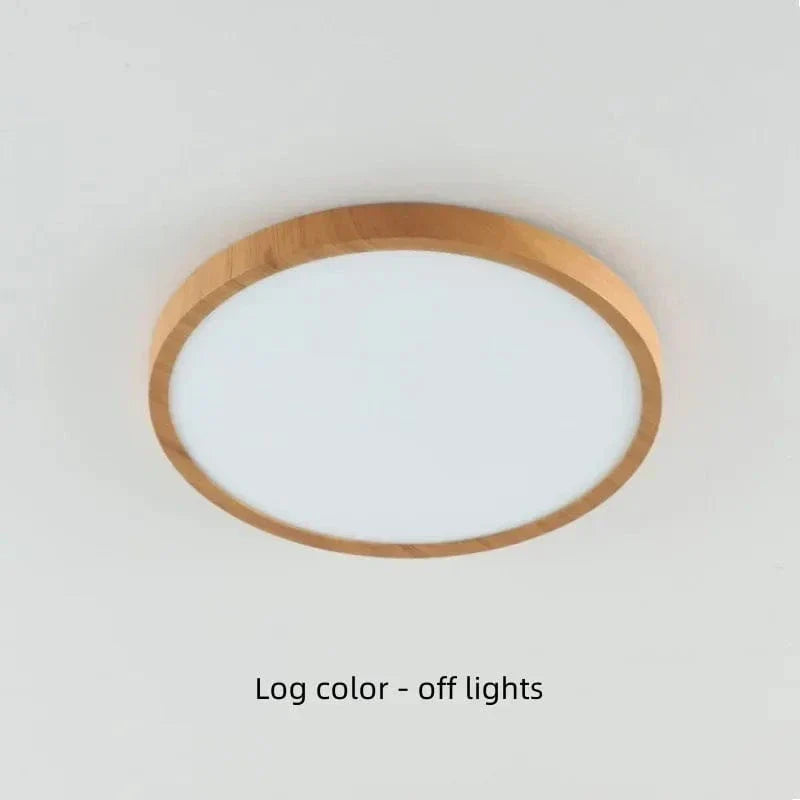 BowLift | LED Ceiling Light | Ultrathin Wood Grain Design, Dustproof & Dimmable for Modern Interiors