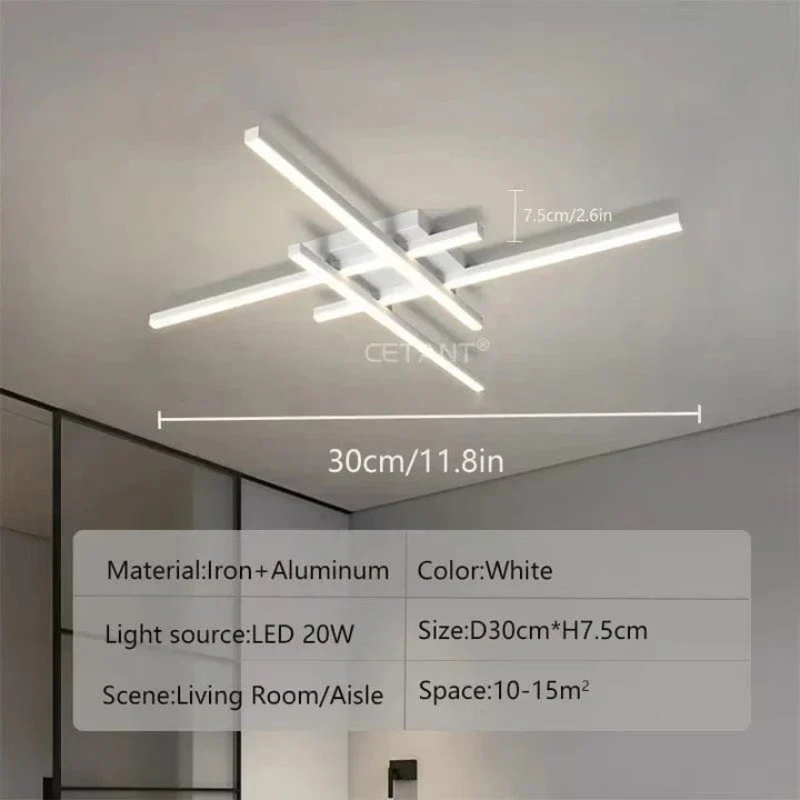 BowLift | Modern LED Ceiling Light | Energy Efficient, Soft Illumination & Available in 30/40/50cm for Bedroom and Living Room