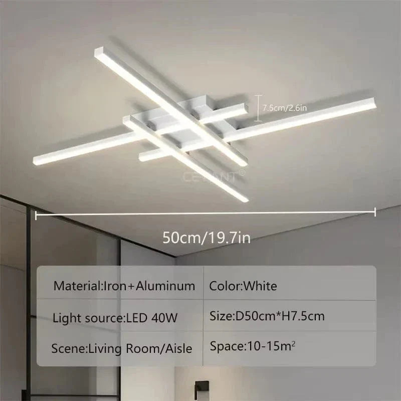 BowLift | Modern LED Ceiling Light | Energy Efficient, Soft Illumination & Available in 30/40/50cm for Bedroom and Living Room