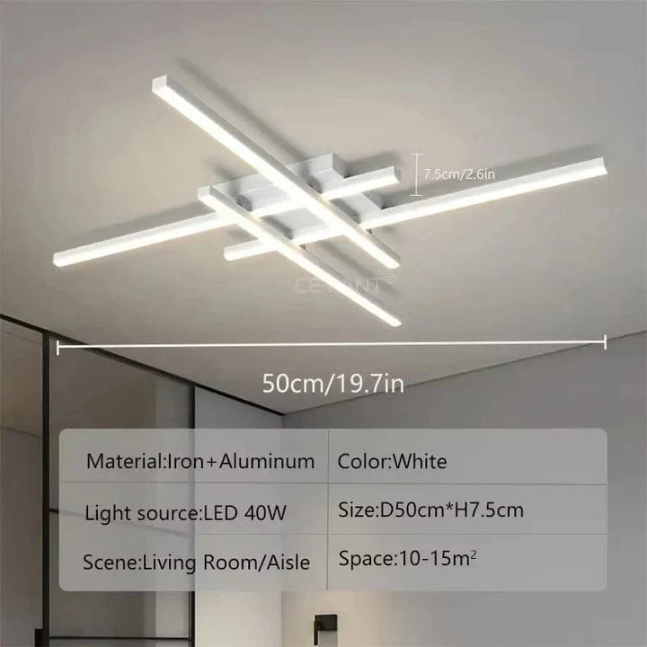 BowLift | Modern LED Ceiling Light | Energy Efficient, Soft Illumination & Available in 30/40/50cm for Bedroom and Living Room