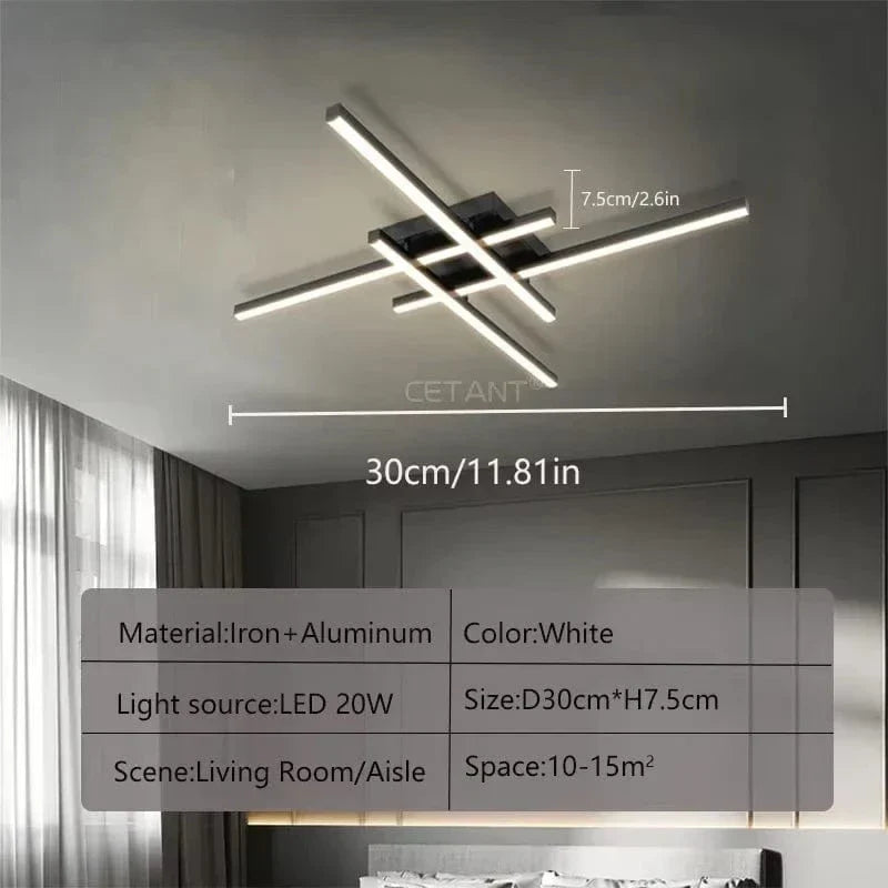BowLift | Modern LED Ceiling Light | Energy Efficient, Soft Illumination & Available in 30/40/50cm for Bedroom and Living Room