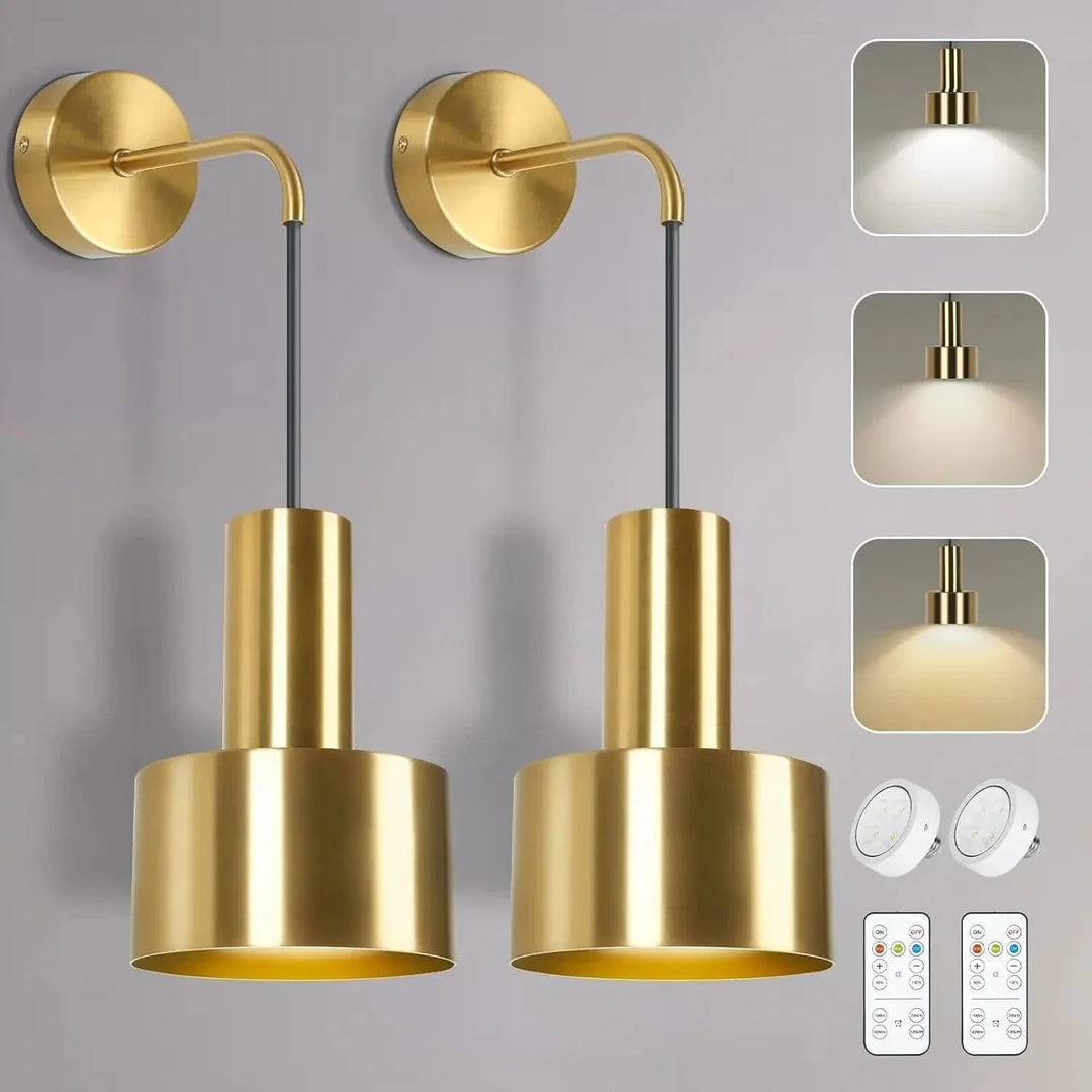 BowLift | Wireless Rechargeable Wall Lamp | Remote Control, Adjustable Brightness & Color Temperature for Bedrooms and Foyers