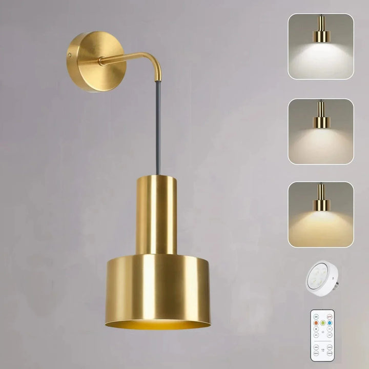 BowLift | Wireless Rechargeable Wall Lamp | Remote Control, Adjustable Brightness & Color Temperature for Bedrooms and Foyers