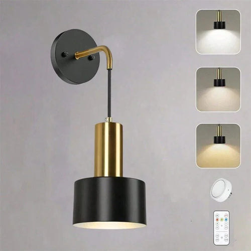 BowLift | Wireless Rechargeable Wall Lamp | Remote Control, Adjustable Brightness & Color Temperature for Bedrooms and Foyers