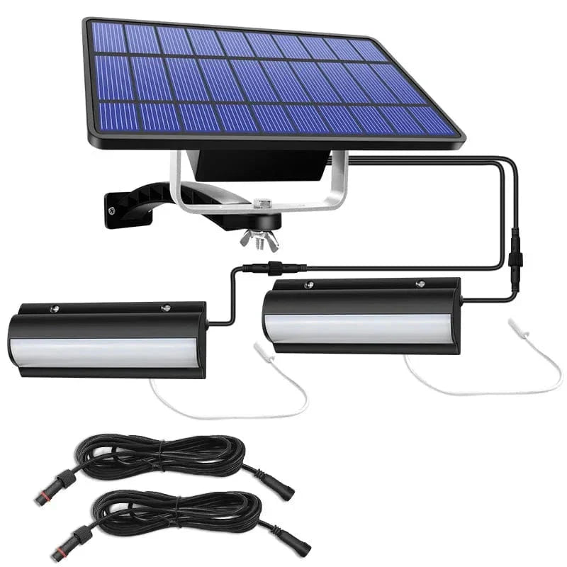 BowLift | Solar Pendant Outdoor Light | Dual or Single Head, IP65 Waterproof & Solar-Powered for Patios, Barns, and Indoor Use