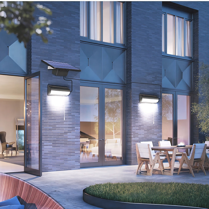 BowLift | Solar Powered Outdoor Modern LED Wall Light