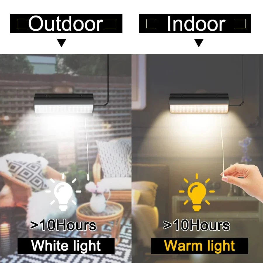 BowLift | Solar Pendant Outdoor Light | Dual or Single Head, IP65 Waterproof & Solar-Powered for Patios, Barns, and Indoor Use