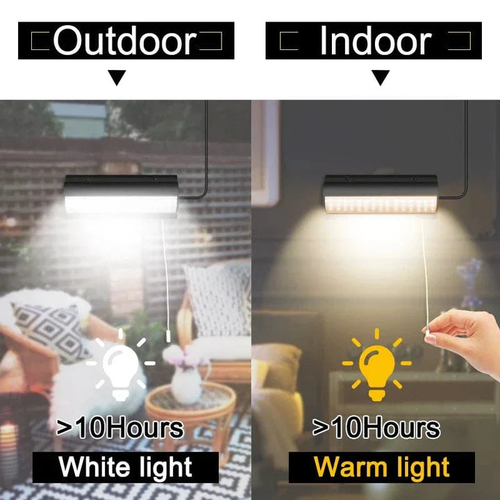 BowLift | Solar Pendant Outdoor Light | Dual or Single Head, IP65 Waterproof & Solar-Powered for Patios, Barns, and Indoor Use