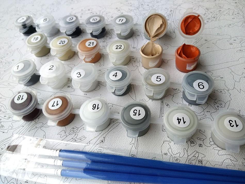 Fantasy Village Landscape - Van-Go Paint-by-Number Kit | Bowlift