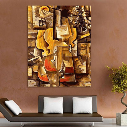 Picasso's Violin and Grapes - Van-Go Paint-by-Number Kit | Bowlift