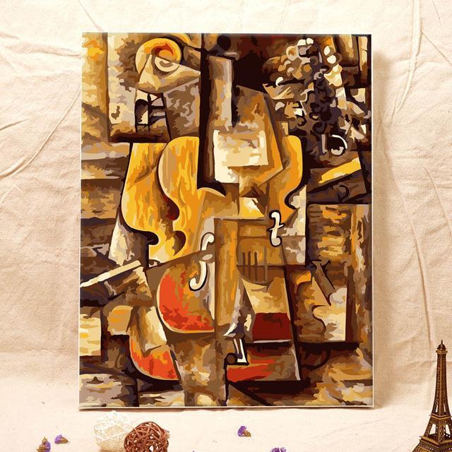 Picasso's Violin and Grapes - Van-Go Paint-by-Number Kit | Bowlift