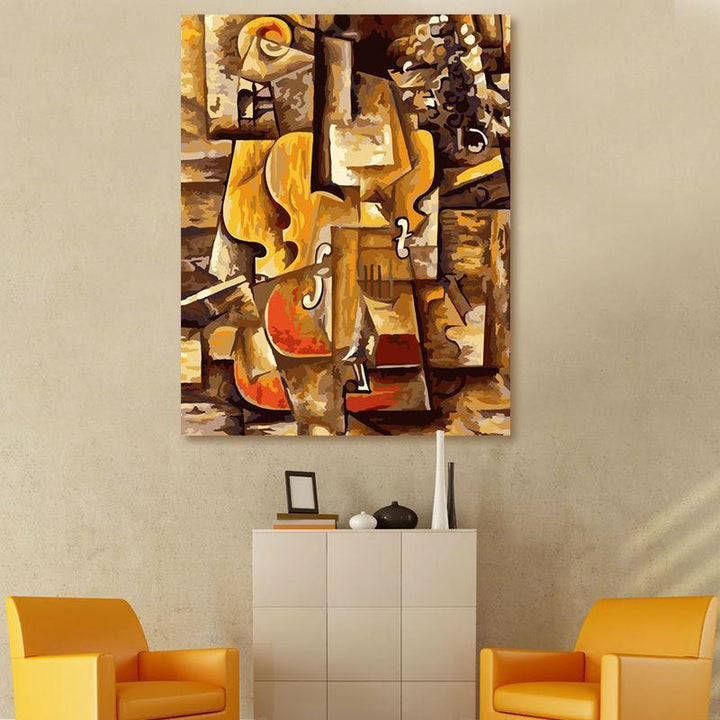 Picasso's Violin and Grapes - Van-Go Paint-by-Number Kit | Bowlift