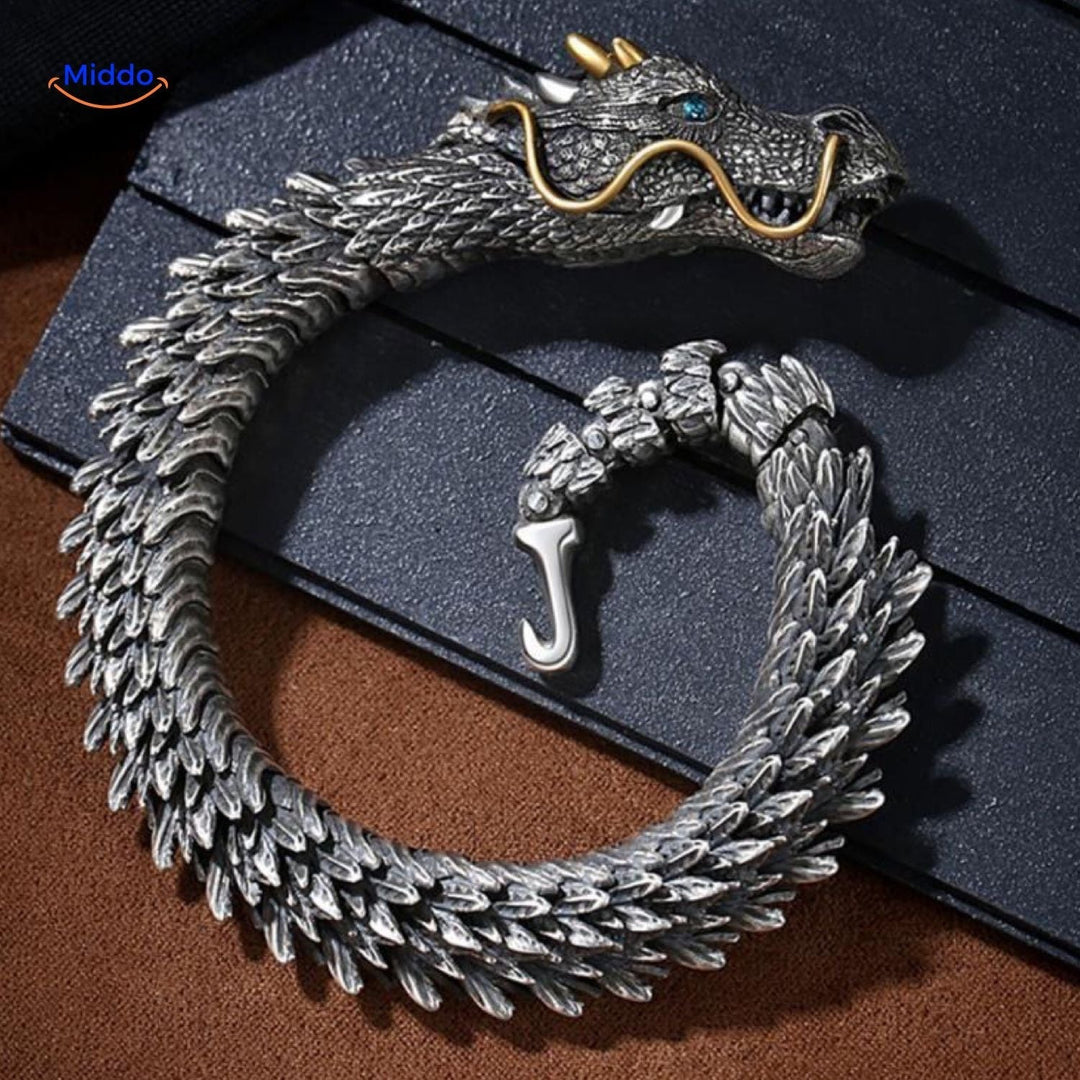 BowLift | DracoShield Retro Bracelet | Stylish Accessory for Confident Men