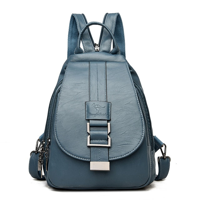 Premium Water-Resistant Leather Backpack for Women | Bowlift