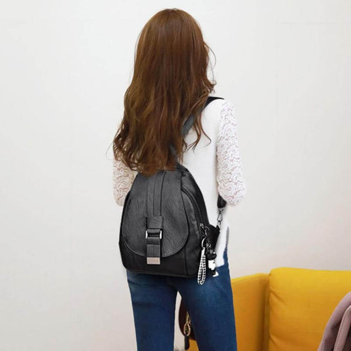 Premium Water-Resistant Leather Backpack for Women | Bowlift