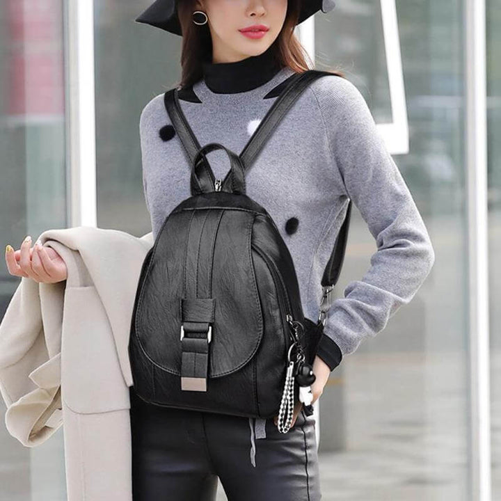 Premium Water-Resistant Leather Backpack for Women | Bowlift