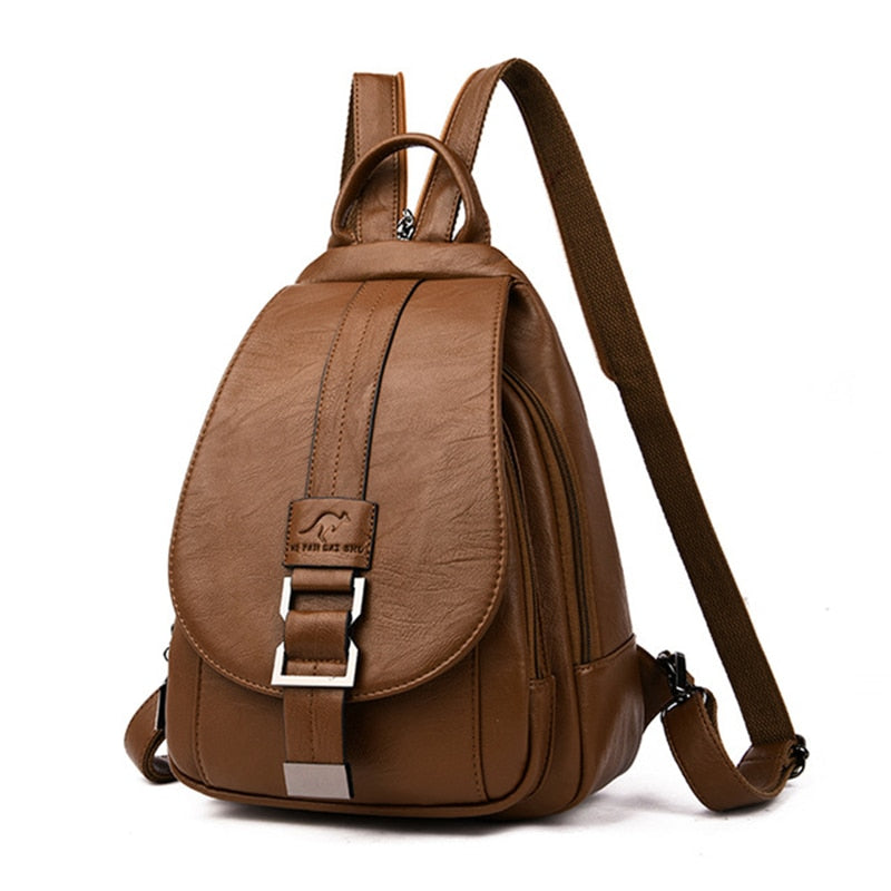 Premium Water-Resistant Leather Backpack for Women | Bowlift