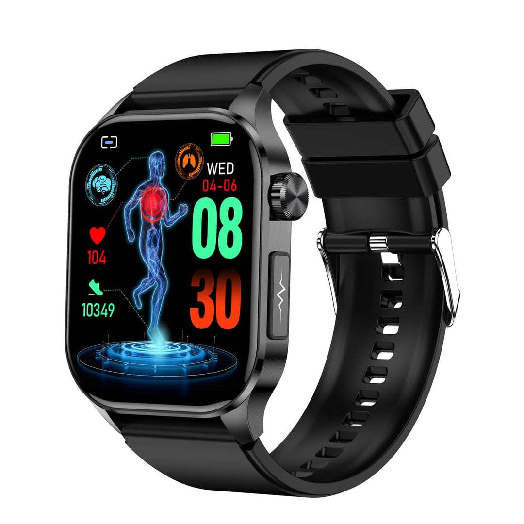 BowLift | Smartwatch for Health & Fitness – EKG, Blood Pressure, Heart Rate Measurement – Compatible with iOS & Android